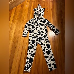 Old Navy Cow 5t warm fleece costume with hoodie
